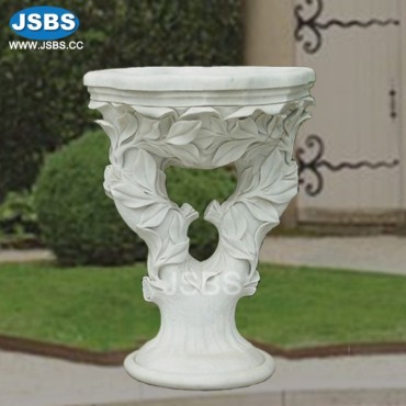 Leaves Marble Planter, Leaves Marble Planter